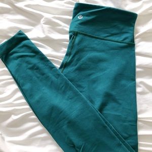 Lululemon Emerald Green Leggings (size: 4)
